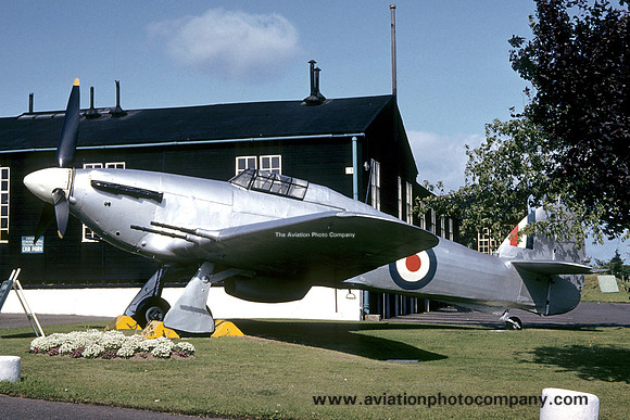 RAF Hawker Hurricane displayed at RAF Bridgnorth (1962)