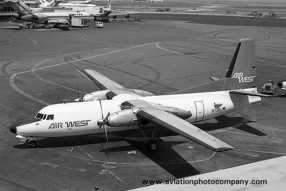 Air West Fairchild F-27A N758L (1969)