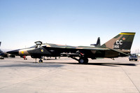 USAF 27 TFW 524 TFS General Dynamics F-111D Aardvark 68-0166/CC at Nellis AFB (1980)