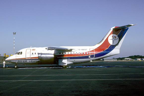 Dan Air London BAe 146-100 G-BKHT (1984)