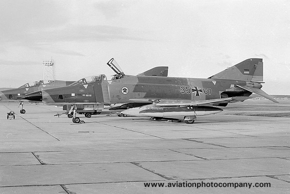 West German Air Force AKG52 McDonnell RF-4E Phantom 35+67 at Lossiemouth (1975)