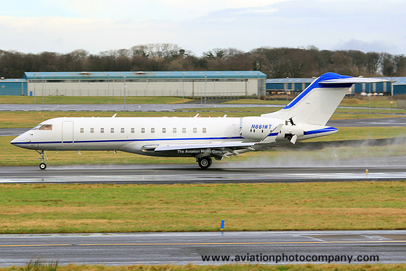 Bombardier BD-700 Global Express N881WT at Prestwick (2014)