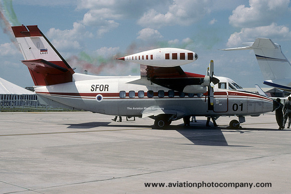 Slovenian Air Force LET L-410UVP L4-01 at RIAT Fairford (2002)