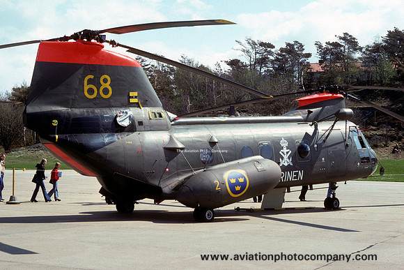 Swedish Navy Vertol 107 4068 (1976)
