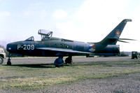 Dutch Air Force 314 Squadron Republic F-84F P-209 (1974)