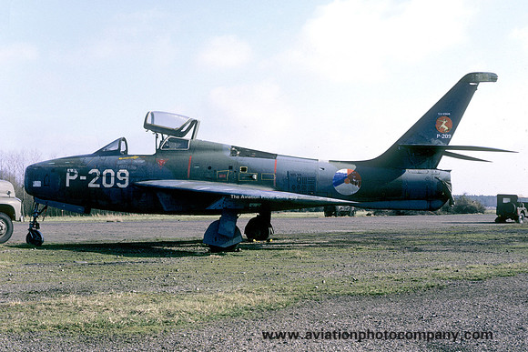 Dutch Air Force 314 Squadron Republic F-84F P-209 (1974)