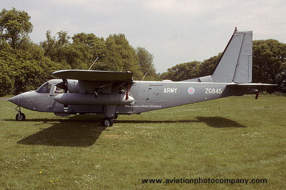AAC Britten Norman BN-2 Islander AL.1 ZG845 at Middle Wallop (1994)