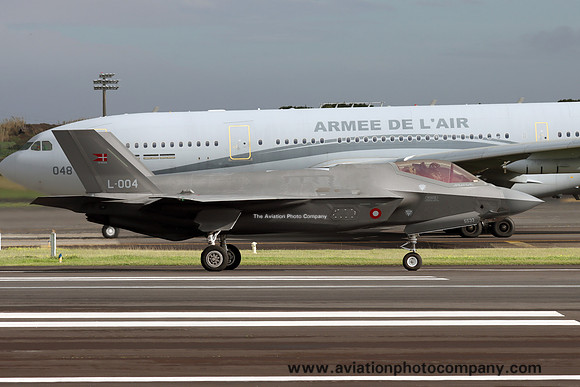 Danish Air Force Lockheed F-35A L-004 at Lajes (2025)