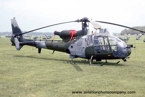 AAC 661 Squadron Westland Gazelle AH.1 XX455 at Middle Wallop (1994)
