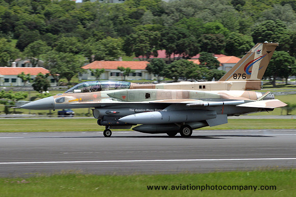Israeli Defense Forces 117 Squadron Lockheed F-16I 876 at Lajes (2009)