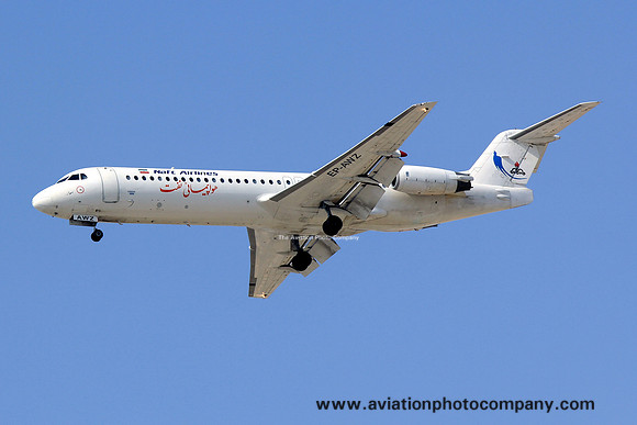 Naft Airlines Fokker F-28-100 EP-AWZ at Dubai IAP (2013)
