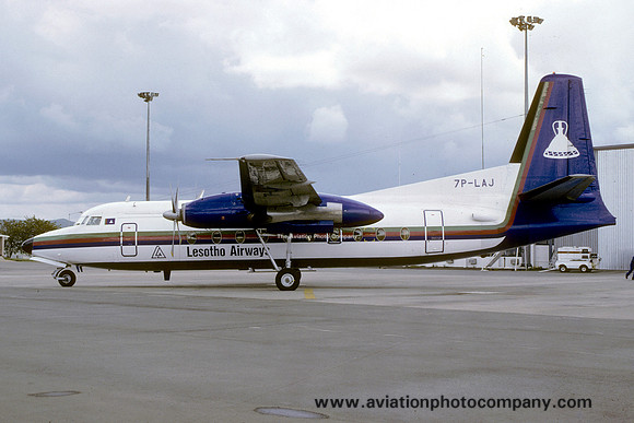 Lesotho Airways Fokker F-27 Friendship 7P-LAJ (1986)