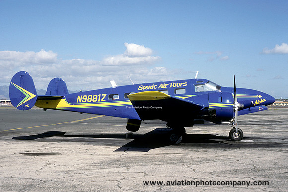 Scenic Air Tours Beech Model 18 Tri Gear N9981Z (1987)