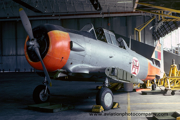 Portuguese Air Force North American T-6G Texan 1656 at RNAS Yeovilton (1979)