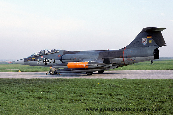 German Air Force JBG33 Lockheed TF-104G Starfighter 27+73 (1979)