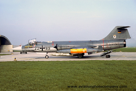 German Navy MFG1 Lockheed F-104G Starfighter 22+89 (1979)