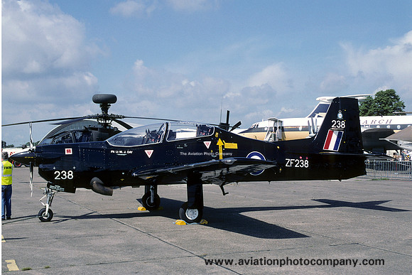 RAF 1 FTS Embraer/Short Tucano T.1 ZF238 at Duxford (2004)