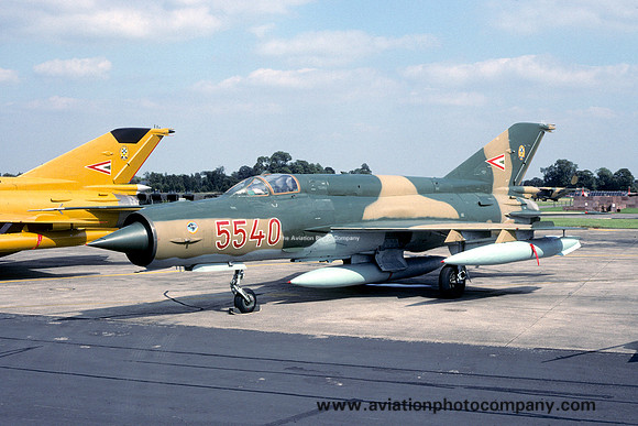 Hungarian Air Force Mikoyan MiG-21bis 5540 (1993)