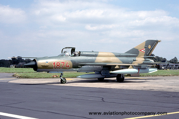 Hungarian Air Force Mikoyan MiG-21bis 1874 (1993)