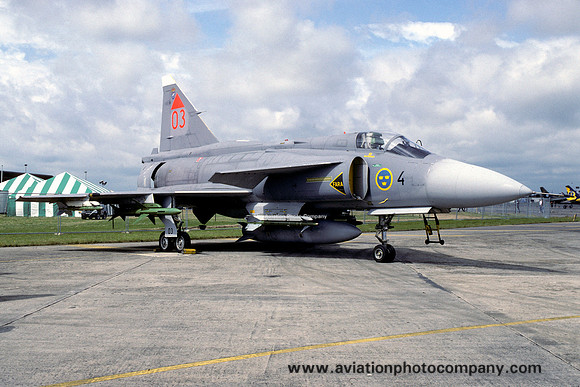 Swedish Air Force F4 SAAB Viggen JA-37 37446/03 (1993)