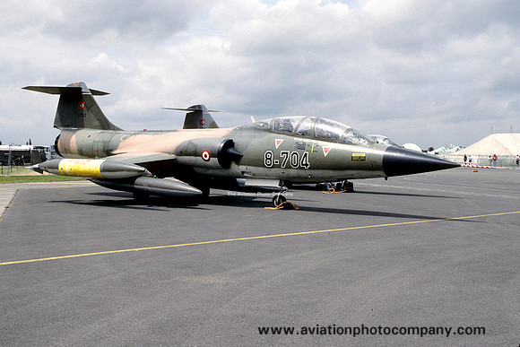 Turkish Air Force 181 Filo Lockheed TF-104G Starfighter 8-704 (1993)