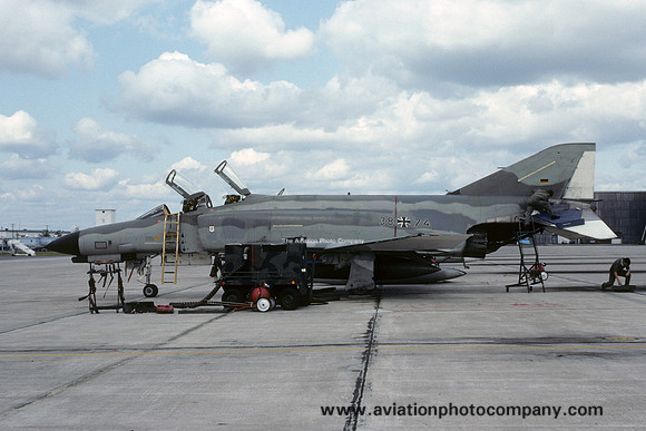 German Air Force JG71 McDonnell F-4F Phantom 38+74 at CFB Goose Bay (1993)