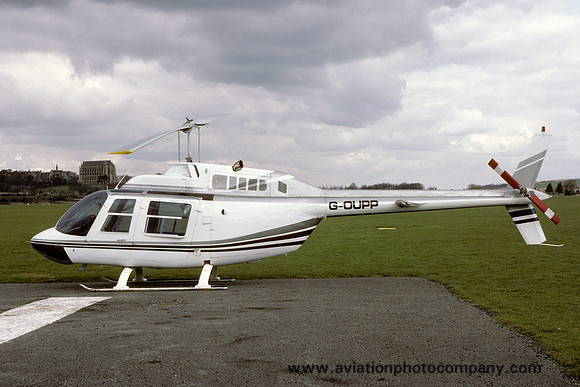 Bell 206B Jet Ranger III G-OUPP at Shoreham (1987)