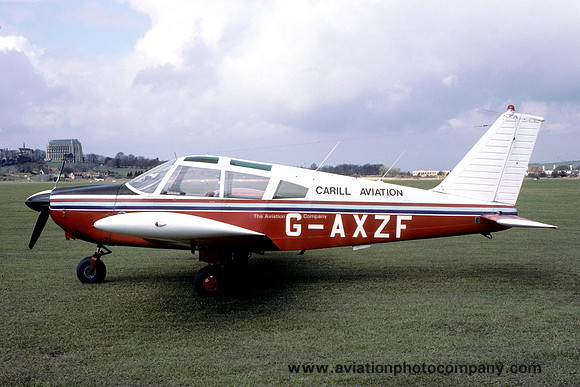 Carill Aviation Piper PA-28-180 Cherokee G-AXZF at Shoreham (1987)