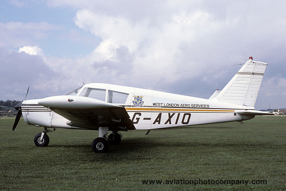 West London Aero Services Piper PA-28-140 Cherokee B G-AXIO at Shoreham (1987)