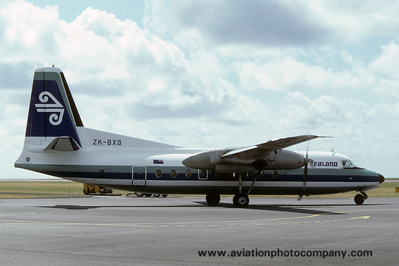Air New Zealand Fokker F-27-100 Friendship ZK-BXG (1985)
