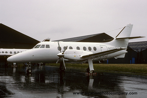 BAe Jetstream 31 N331BS at Prestwick (1987)
