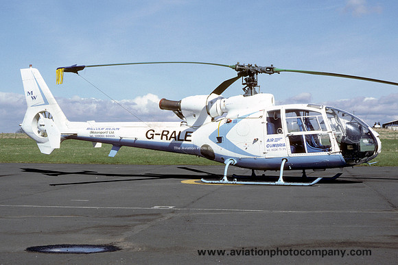 Air Cumbria/Malcolm Wilson Motorsport Aerospatiale SA.341G Gazelle G-RALE (1987)