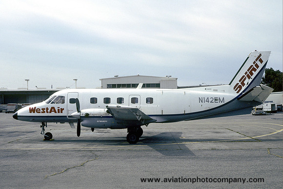 Air Spirit/Westair Commuter Airlines Embraer Bandeirante N142EM (1986)