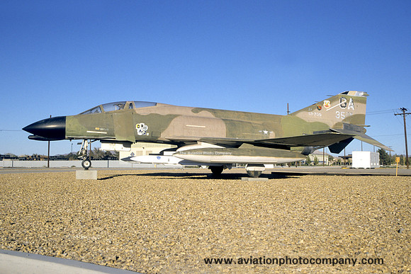 USAF 35 TFW McDonnell F-4C Phantom 63-7519/GA displayed at George AFB (1990)
