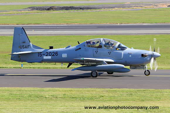 Lebanese Air Force Embraer A-29A Super Tucano 15-2026 at Prestwick (2018)