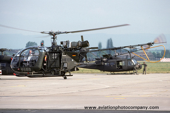 German Army Sud Alouette II 76+03 (1993)