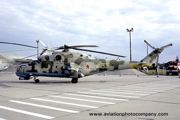 Russian Air Force 127 VP Mil Mi-24P Hind 33 yellow (1992)