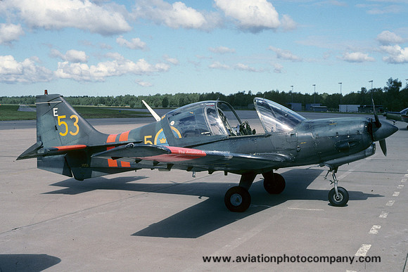Swedish Air Force SAL Bulldog Sk61 61053 (1993)