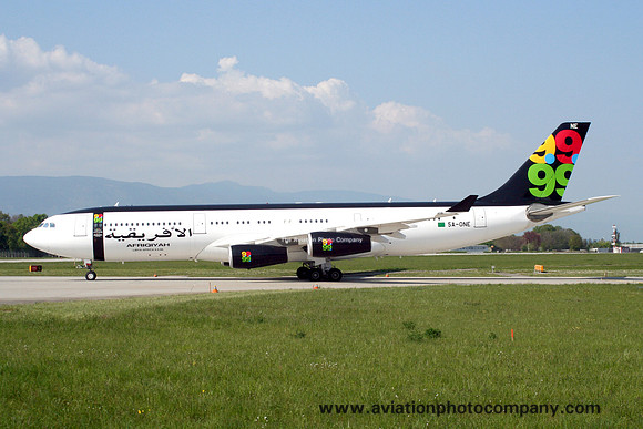 Afriqiyah Airways Airbus A340-213 5A-ONE at Geneva (2007)