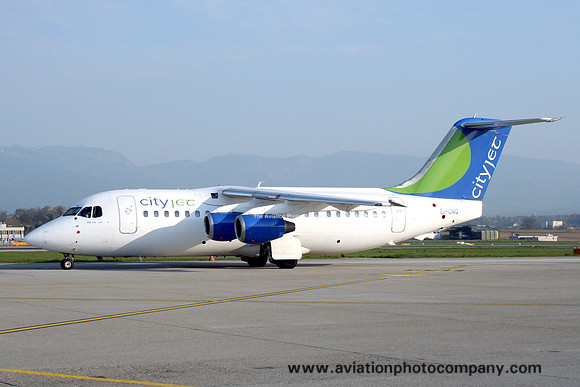 Cityjet BAe 146-200 EI-CNQ at Geneva (2007)