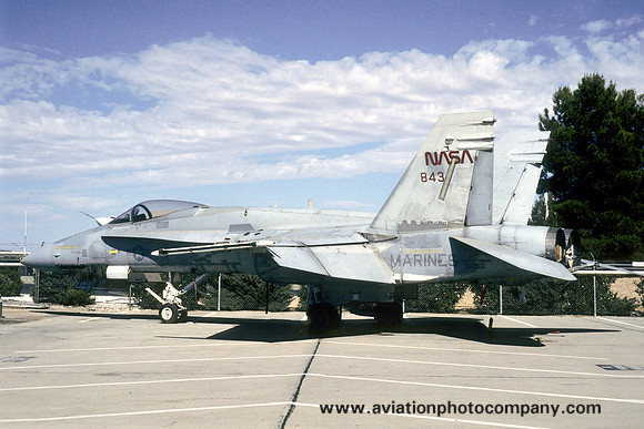NASA/US Marines McDonnell Douglas F/A-18A Hornet NASA-843 at Edwards AFB (1990)