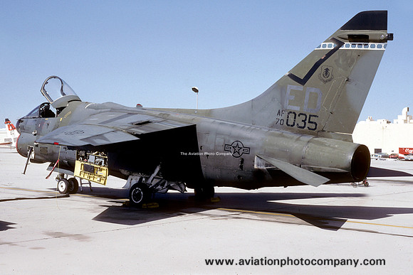 USAF 6512th Test Squadron LTV A-7D Corsair 70-1035/ED at Edwards AFB (1990)