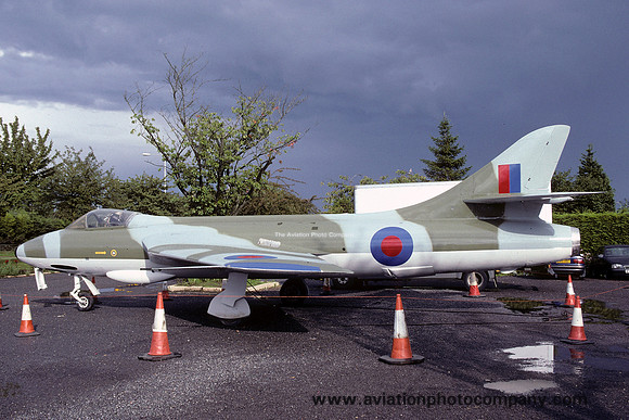 RAF Hawker Hunter F.1 WT680 displayed at Fleet Hargate (2004)