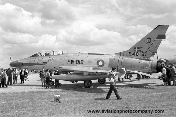 Danish Air Force Esk 727 North American F-100F Super Sabre 64019/FW-019 (1960)