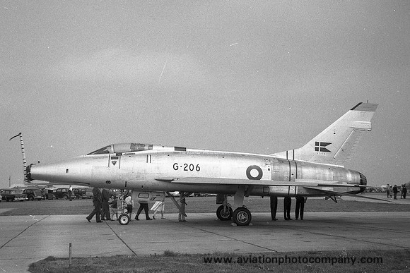 Danish Air Force North American F-100D Super Sabre G-206 (1961)