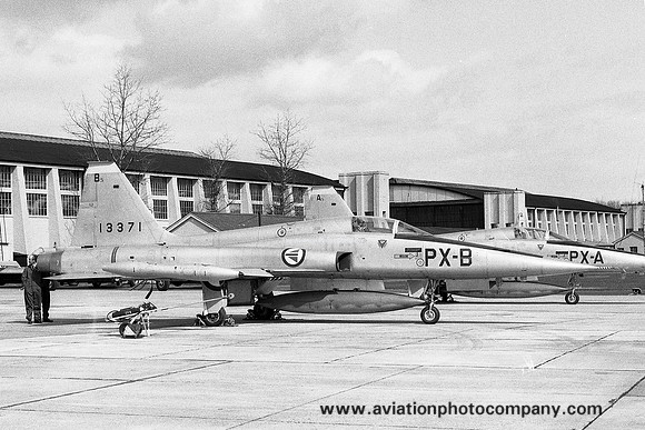 Norwegian Air Force 336 Skv Northrop F-5A Freedom Fighter 13371 at RAF Leuchars (1970)