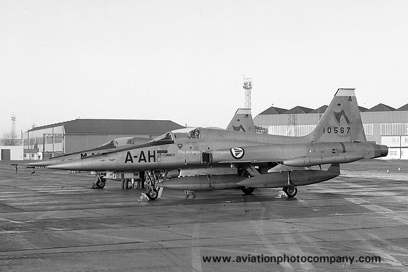Norwegian Air Force 332 Skv Northrop F-5A Freedom Fighter 10567 at RAF Leuchars (1969)