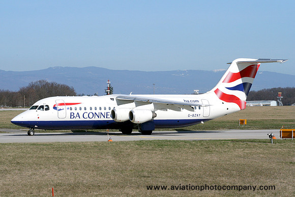 British Airways Connect BAe 146 RJ-100 G-BZAY at Geneva (2007)