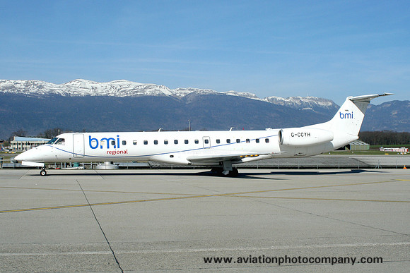 BMI Regional Embraer ERJ-145EP G-CCYH at Geneva (2007)