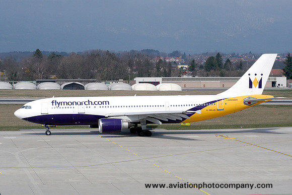 Monarch Airlines Airbus A300B4-605R G-MAJS at Geneva (2007)